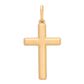 Pingente De Ouro 18k Cruz Com 25mm