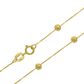 Corrente De Ouro 18k Veneziana Com Bolinhas De 3,0mm Com 90cm