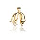 Pingente De Ouro 18k Pantera Polida, Olhos de Rubi