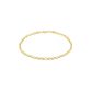 Pulseira Infantil De Ouro 18k Português De 2,5mm Com 14cm