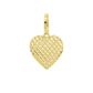 Pingente De Ouro 18k Coração Diamantada M