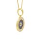 Pingente De Ouro 18k Olho Grego Floral