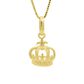 Pingente De Ouro 18k Coroa Elizabeth