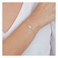 Pulseira De Ouro 18k Elo português Mão de Fátima De 0,7mm Com 18cm