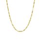 Corrente De Ouro 18k Singapura Com Chapinha Com 45cm