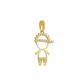 Pingente De Ouro 18k Menino Sortudo