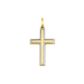 Pingente De Ouro 18k Cruz De 30mm