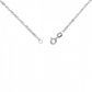 Corrente De Ouro Branco 18k Singapura De 0,8mm Com 60cm