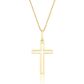 Pingente De Ouro 18k Cruz Com 29mm