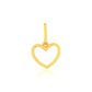 Pingente De Ouro 18k Coração Dois Ouros Amarelo/Branco P