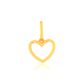 Pingente De Ouro 18k Coração Dois Ouros Amarelo/Branco M