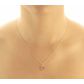 Pingente De Ouro 18k Coração Dois Ouros Amarelo/Branco M