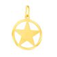 Pingente De Ouro 18k Pentagrama De 20mm