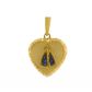 Pingente De Ouro 18k Coração Com Nossa Senhora Da Aparecida De 20mm