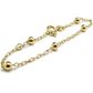 Pulseira Infantil De Ouro 18k Cartie Com Bolinhas De 3,0mm Com 13cm