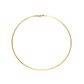 Gargantilha De Ouro 18k Ômega Bicolor De 2,6mm Com 45cm