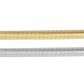 Gargantilha De Ouro 18k Ômega Bicolor De 2,6mm Com 45cm