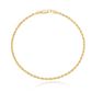 Pulseira De Ouro 18k Corda De 2,1mm Com 19cm