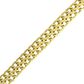 Pulseira De Ouro 18k Lacraia De 4,0mm Com 19cm
