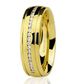 Aliança Individual De Ouro 18k 5mm Anatômica Com Zircônias