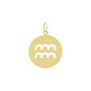 Pingente De Ouro 18k Signo Aquário