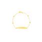 Pulseira Infantil De Ouro 18k Cartie De 13,5cm Com Bolinhas