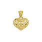 Pingente De Ouro 18k Coração Frozen