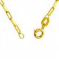 Corrente De Ouro 18k Veneziana Longa De 1,1mm Com 40cm