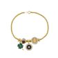 Pulseira De Ouro 18k Palmeira com Berloques 