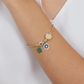 Pulseira De Ouro 18k Palmeira com Berloques 