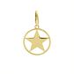 Pingente De Ouro 18k Medalhinha Estrela