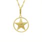 Pingente De Ouro 18k Medalhinha Estrela