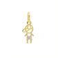 Pingente De Ouro 18k Menino Dois Ouros