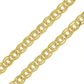 Corrente De Ouro 18k Romana De 5,0mm Com 50cm
