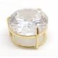 Pingente Ponto De Luz De Ouro 18k Com Zircônia De 5mm