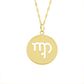 Pingente De Ouro 18k Signo Virgem