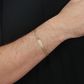 Pulseira De Ouro 18k Groumet De 1,1mm Com 21cm e Chapa