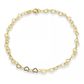 Pulseira de Ouro 18k Mini Love De 0,8mm com 19cm