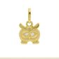 Pingente De Ouro 18k Coruja P