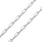 Corrente De Ouro Branco 18k Veneziana Longa De 1,1mm 60cm