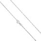 Corrente De Ouro Branco 18k Veneziana Longa De 1,1mm 60cm