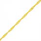 Pulseira De Ouro 18k Singapura De 1,1mm Com 17cm 