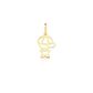 Pingente De Ouro 18k Menino Com Boné De 12mm
