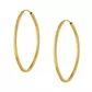 Brinco De Ouro 18k Argola Oval slim GG