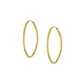 Brinco De Ouro 18k Argola Oval Slim P