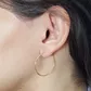 Brinco De Ouro 18k Argola 33mm