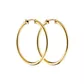 Brinco De Ouro 18k Argola Fio Redondo De 14mm