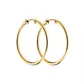 Brinco De Ouro 18k Argola Fio Redondo De 18mm