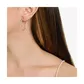 Brinco De Ouro 18k Argola Hexágono Longa 24mm