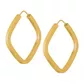 Brinco De Ouro 18k Argola Losango Plus GG
